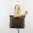 LOUIS VUITTON Monogram Cabas Mezzo Tote Bag M51151 LV Auth 188227-23
