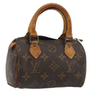 LOUIS VUITTON Monogram Mini Speedy Hand Bag M41534 LV Auth 188228-1