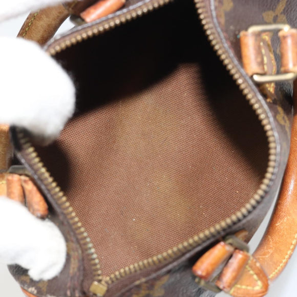 LOUIS VUITTON Monogram Mini Speedy Hand Bag M41534 LV Auth 188228