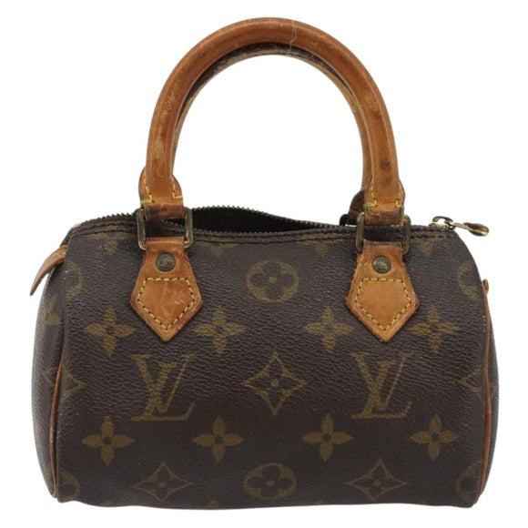 LOUIS VUITTON Monogram Mini Speedy Hand Bag M41534 LV Auth 188228