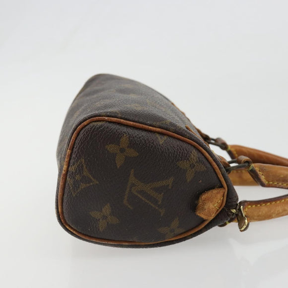 LOUIS VUITTON Monogram Mini Speedy Hand Bag M41534 LV Auth 188228