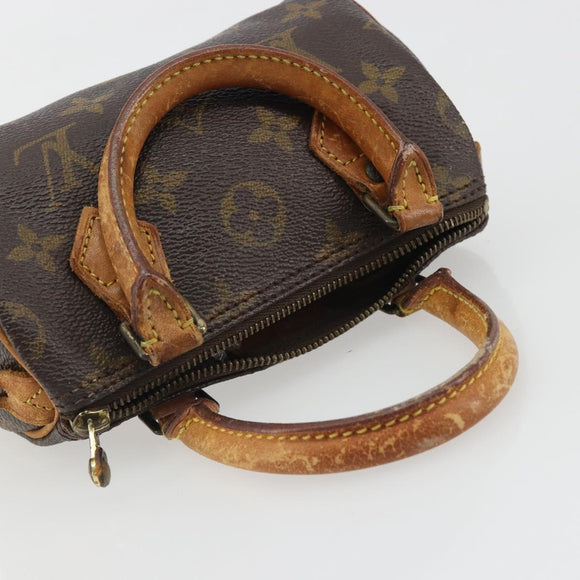LOUIS VUITTON Monogram Mini Speedy Hand Bag M41534 LV Auth 188228