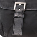 PRADA Shoulder Bag Nylon Black Silver Auth 188230-14