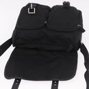 PRADA Shoulder Bag Nylon Black Silver Auth 188230-17