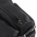 PRADA Shoulder Bag Nylon Black Silver Auth 188230-19