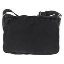 PRADA Shoulder Bag Nylon Black Silver Auth 188230-3