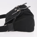 PRADA Shoulder Bag Nylon Black Silver Auth 188230-5