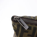 FENDI Zucca Canvas Tote Bag Black Brown Auth 188232-11