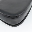 GUCCI Bamboo Hand Bag Leather 2way Black Gold 000 2046 0188 Auth 188235V-13