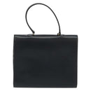 Christian Dior Hand Bag Leather Navy Gold Auth 188236A-2