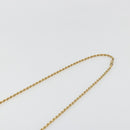 CELINE Chain Shoulder Bag Leather Black Gold Auth 188237-8