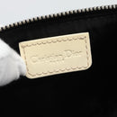 Christian Dior Trotter Canvas Saddle Pouch PVC Black Silver Auth 188238-15