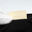 Christian Dior Trotter Canvas Saddle Pouch PVC Black Silver Auth 188238-19