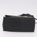 BALENCIAGA Afternoon Shoulder Bag Leather Black Gold 293862 Auth 188241-5