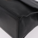 BALENCIAGA Afternoon Shoulder Bag Leather Black Gold 293862 Auth 188241-14
