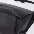 BALENCIAGA Afternoon Shoulder Bag Leather Black Gold 293862 Auth 188241-16