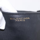 BALENCIAGA Afternoon Shoulder Bag Leather Black Gold 293862 Auth 188241-19