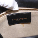 BALENCIAGA Afternoon Shoulder Bag Leather Black Gold 293862 Auth 188241-20
