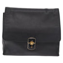BALENCIAGA Afternoon Shoulder Bag Leather Black Gold 293862 Auth 188241-13