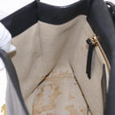 BALENCIAGA Afternoon Shoulder Bag Leather Black Gold 293862 Auth 188241-22