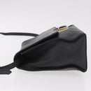 BALENCIAGA Afternoon Shoulder Bag Leather Black Gold 293862 Auth 188241-4