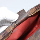 LOUIS VUITTON Damier Ebene Trousse Make Up Pouch N51982 LV Auth 188242A-19