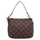 LOUIS VUITTON Damier Ebene Trousse Make Up Pouch N51982 LV Auth 188242A-3