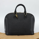 LOUIS VUITTON Epi Alma Hand Bag Noir Black M52142 LV Auth 188243SAV-12