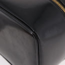 GUCCI Vanity Hand Bag Patent Leather Black Gold 032 1956 0150 Auth 188246-15