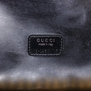 GUCCI Vanity Hand Bag Patent Leather Black Gold 032 1956 0150 Auth 188246-12