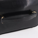 GUCCI Vanity Hand Bag Patent Leather Black Gold 032 1956 0150 Auth 188246-7