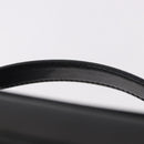 GUCCI Vanity Hand Bag Patent Leather Black Gold 032 1956 0150 Auth 188246-8