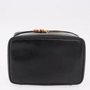 GUCCI Vanity Hand Bag Patent Leather Black Gold 032 1956 0150 Auth 188246-5