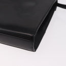GIVENCHY Shoulder Bag Leather Black Gold Auth 188247-16