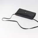 GIVENCHY Shoulder Bag Leather Black Gold Auth 188247-7