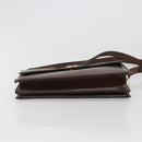Christian Dior Shoulder Bag Leather Brown Gold Auth 188248-9