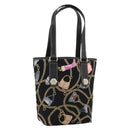 GUCCI Hand Bag Satin Black Gold 153361 Auth 188253A-1