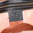GUCCI Hand Bag Satin Black Gold 153361 Auth 188253A-14