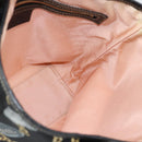 GUCCI Hand Bag Satin Black Gold 153361 Auth 188253A-16