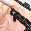 GUCCI Hand Bag Satin Black Gold 153361 Auth 188253A-18