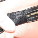 GUCCI Hand Bag Satin Black Gold 153361 Auth 188253A-20