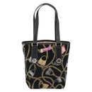 GUCCI Hand Bag Satin Black Gold 153361 Auth 188253A-3