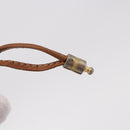 CELINE Macadam Canvas Shoulder Bag PVC Leather Brown Gold Auth 188254-9
