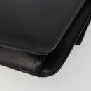 Christian Dior Shoulder Bag Leather Black Gold Auth 188255-15