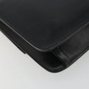 Christian Dior Shoulder Bag Leather Black Gold Auth 188255-16