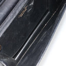 Christian Dior Shoulder Bag Leather Black Gold Auth 188255-11