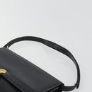 Christian Dior Shoulder Bag Leather Black Gold Auth 188255-8