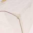 HERMES Vinyl Kelly Hand Bag Vinyl Clear Gold Auth 188256-9