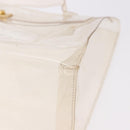 HERMES Vinyl Kelly Hand Bag Vinyl Clear Gold Auth 188256-14