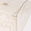 HERMES Vinyl Kelly Hand Bag Vinyl Clear Gold Auth 188256-16